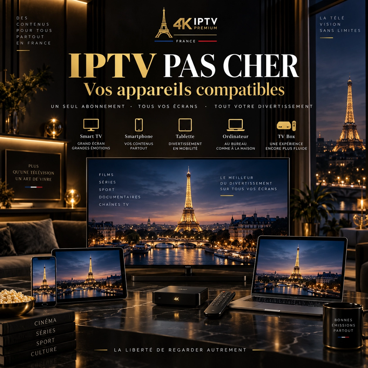 Appareils compatibles avec un IPTV pas cher